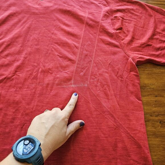 lululemon mens shirt xxl Red Athletic Fit Gym Workout - Picture 5 of 5